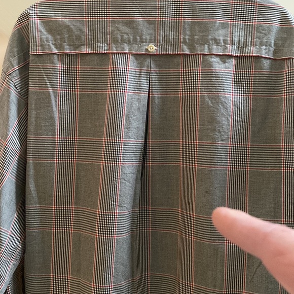 TOMMY HILFIGER Men’s Glen Plaid Shirt, Size Large - Picture 16 of 17